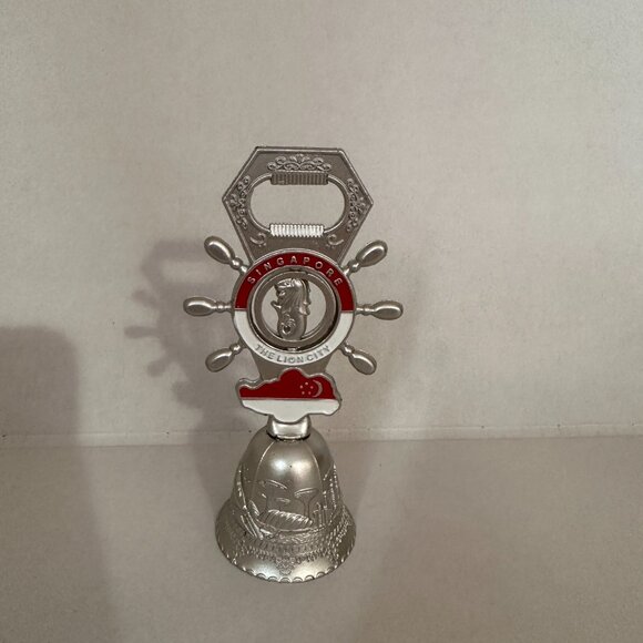 Bell Table Decor Bottle Opener Paper Holder Metal 4.5" - Picture 9 of 9